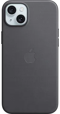 apple iphone 15 plus finewoven case with magsafe black